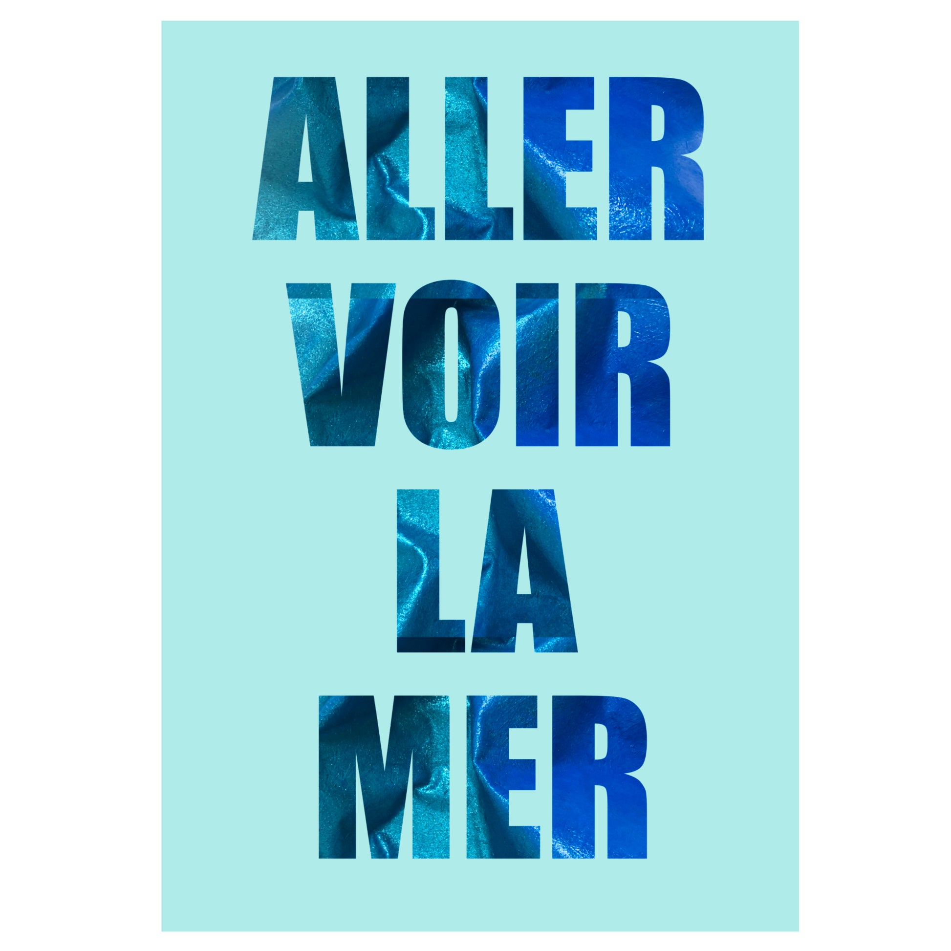 Affiche ALLER VOIR LA MER