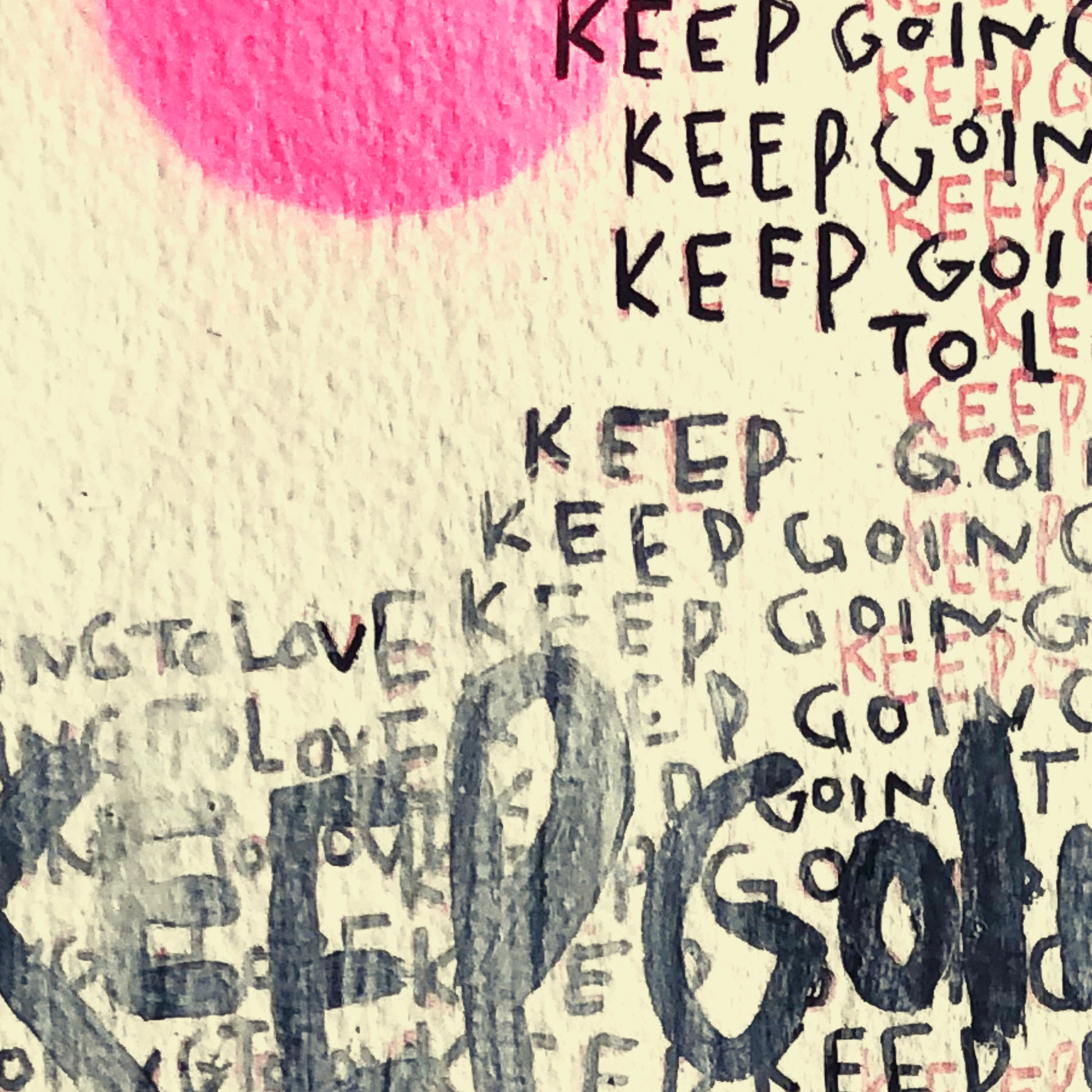 Affiche Keep going to love