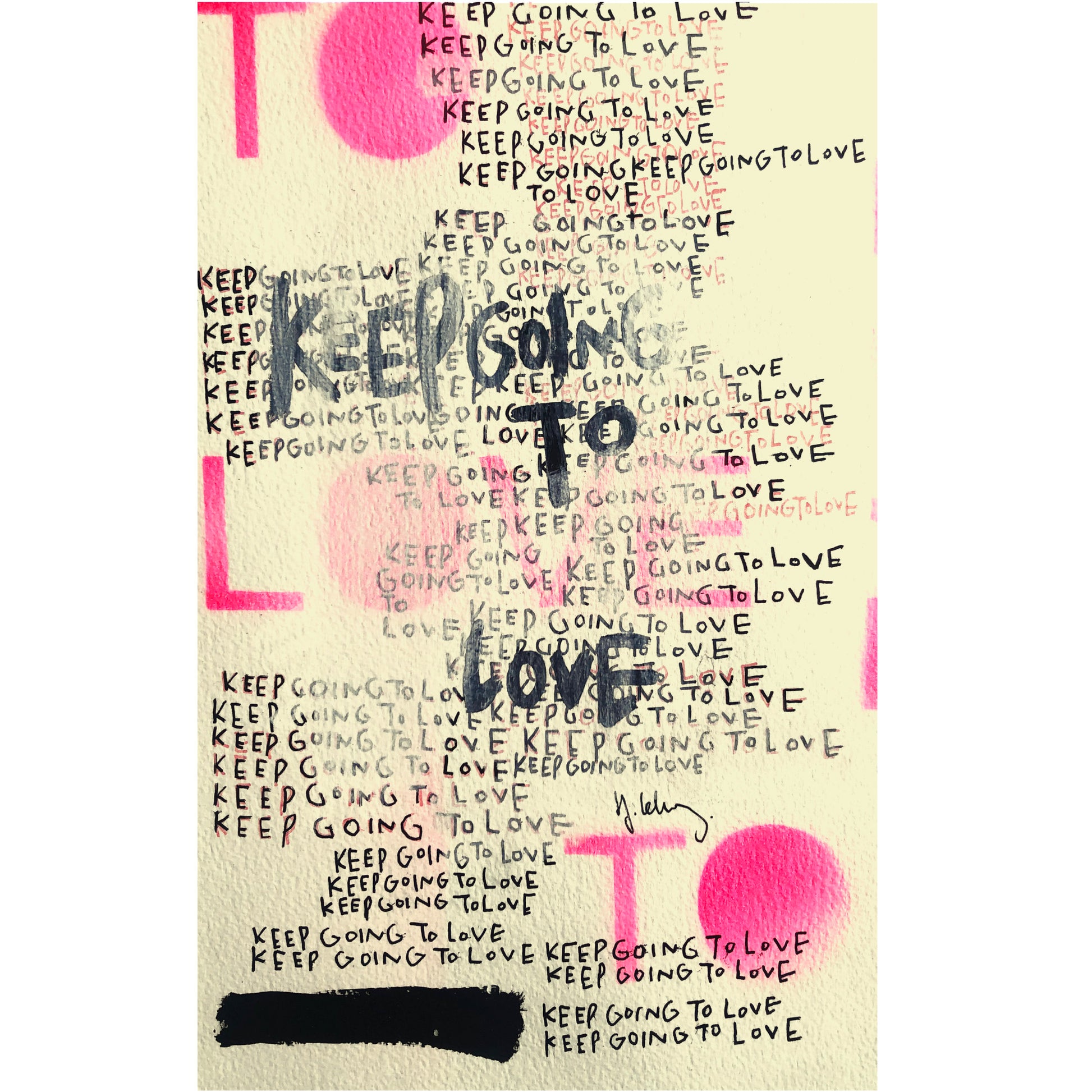 Affiche Keep going to love