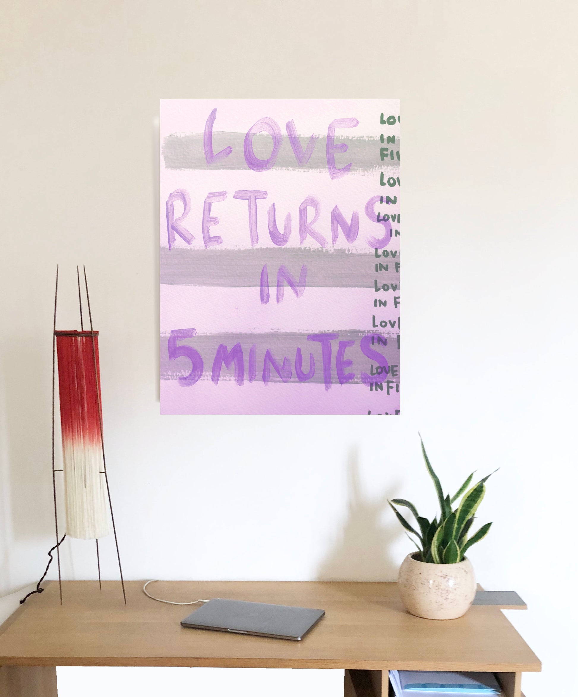 Affiche Love returns in 5 minutes